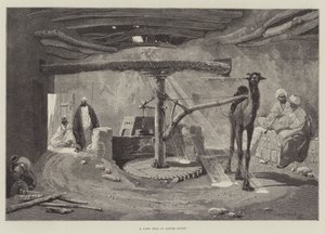 Een Korenmolen in Beneden-Egypte door Charles Auguste Loye